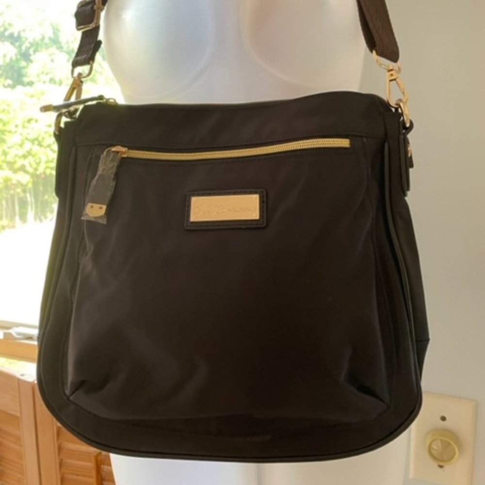 NWT Bosisio Parini Black Italy Design Shoulder/Crossbody Bag Purse Handbag - Picture 2 of 12